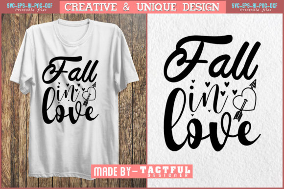 About Fall in Love, Sublimation Quote