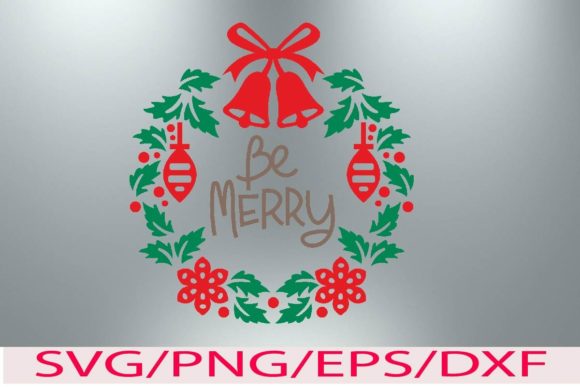 Christmas Wreaths and Quote 7: Graphic Templates for Holiday Crafts