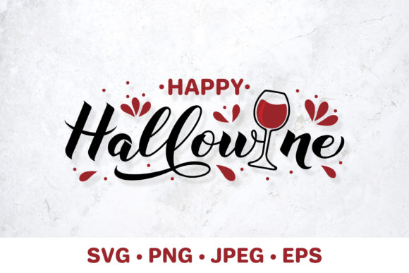 Funny Halloween Quote. Happy Hallowine