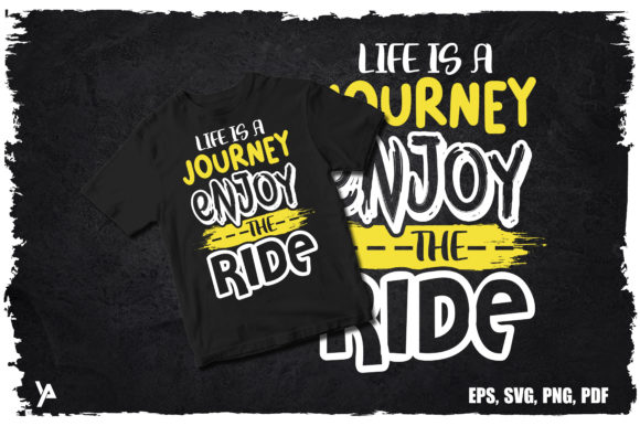 Life is a Race Typography Quote Shirt