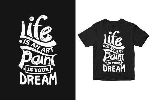 Life Typography Quote T-shirt Design Graphics