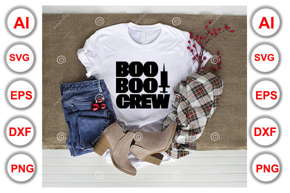 Nurse Quote Design, Boo Boo Crew ZIP Graphics