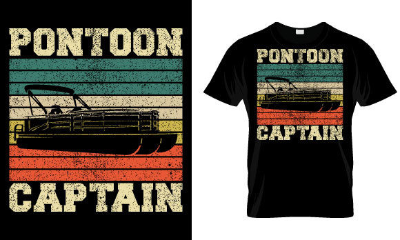 Pontoon T Shirt Design: Graphics & Print Templates