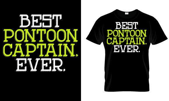 Pontoon T-Shirt Design: Graphics & Print Templates