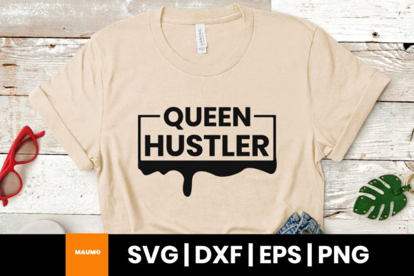 Queen Hustler Quote: Graphics & Print Templates for Bold Editorial Use