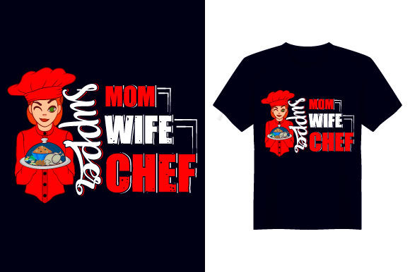 Supper Mom Mother T Shirt Design: Graphics & Print Templates